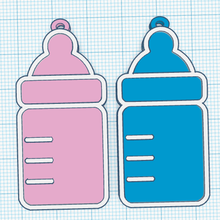feeding bottle baby shower souvenirs keychain 3d print model - Mito3D