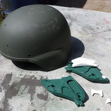 felin capacete - padrão da placa de michigan vários airsoft cosplay 3d print model - Mito3D