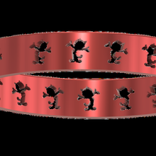 felix cat bracelet jewelry bracelets 3d print model - Mito3D