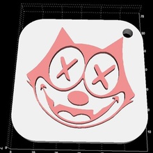 felix keyhanger çeşitli gülümseme kedi 3d print model - Mito3D