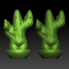 female cactus 01 art femelle corps désert plante 3d print model - Mito3D