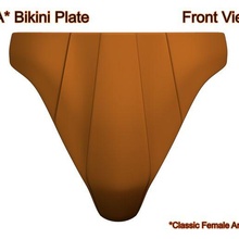 female bikini armor cfa woman girl codpiece plate mandalorian costume cosplay 3d print model - Mito3D
