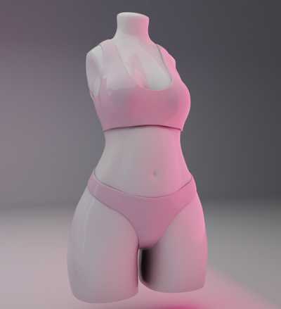 fêmea corpo escultura arte fracasso mulher 3d print model - Mito3D