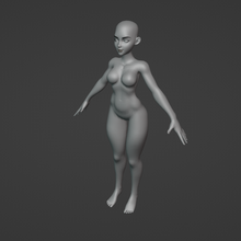 femmina corpo forma arte donna scolpire figurina 3d print model - Mito3D