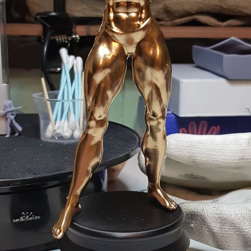 female bodybuilder trophy v2 muscles bodybuilding woman 3D print model - Mito3D