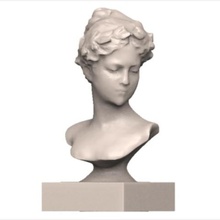 feminino busto a arte mulher scan decoração escultura estátua 3d print model - Mito3D