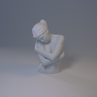 female bust woman figure human sculpture character 3d print model - Mito3D