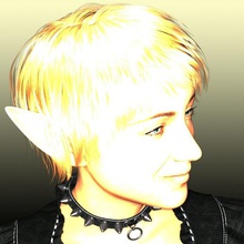 mujer elfo juego art de la fantasía humanos carácter criatura elf 3d print model - Mito3D