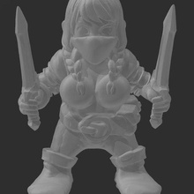 femelle gnome bandit sensationnel 3d print model - Mito3D