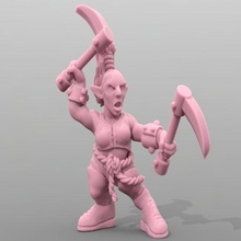fêmea gnomo monge jogos dnd masmorras dragões figura miniatura rpg tampo mesa jogo guerra brinquedo acessórios 3d print model - Mito3D