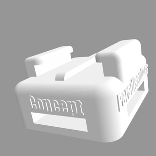 femmina gopro montare cinghia Paradiso concetto fissaggio supporto attaccamento padd wheel 3d print model - Mito3D