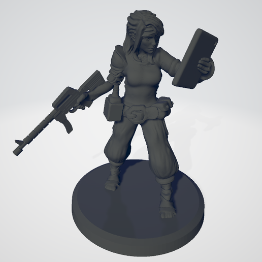 hembra defensor rastreador penal legión juego martillo guerra warhammer40k 40k astra militarum imperial Guardia guardias gatos 3D print model - Mito3D