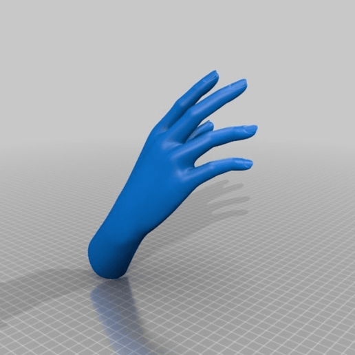 female hand tool 3d printing fingers 3D print model - Mito3D