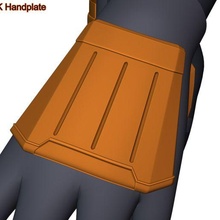 female hand armor bk bo katan mandalorian costume cosplay handplate woman girl star wars koska reeves 3d print model - Mito3D