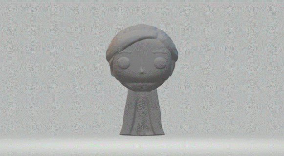 femelle tête 024 funko pop 3d print model - Mito3D