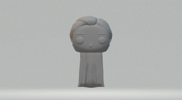 female head 026 funko pop  3d print model - Mito3D