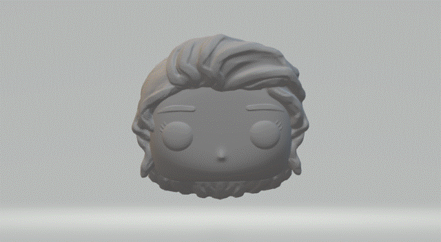 female head 027 funko pop 3D print model - Mito3D