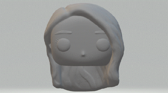 female head 029 funko pop  3d print model - Mito3D