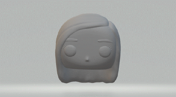 femelle tête 030 funko pop 3d print model - Mito3D