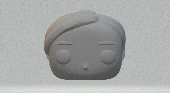 femelle tête 031 funko pop 3d print model - Mito3D