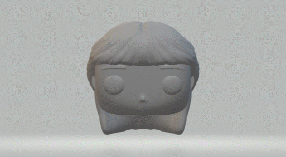 female head 044 funko pop 3d print model - Mito3D
