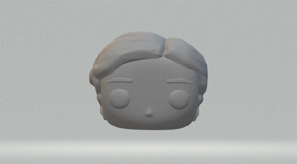 femelle tête 045 funko pop 3d print model - Mito3D