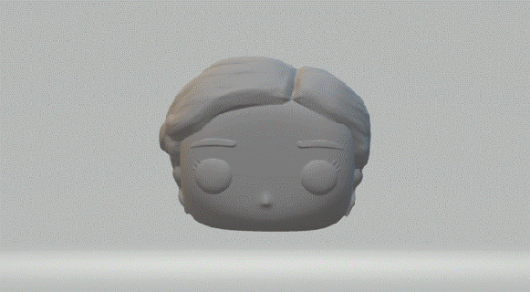 female head 045 funko pop 3d print model - Mito3D