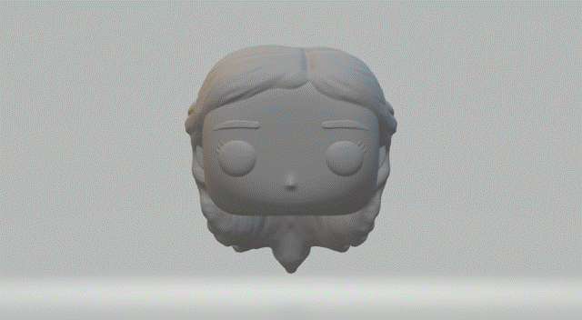 kadın baş 048 Funko pop 3D print model - Mito3D