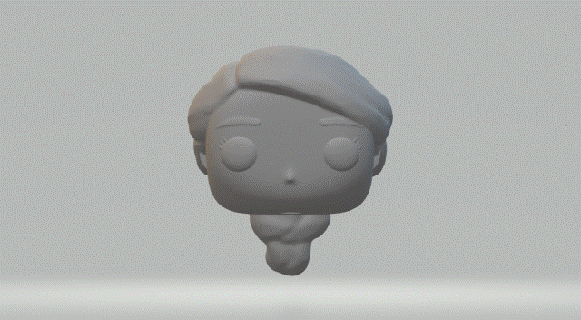 femelle tête 049 funko pop 3d print model - Mito3D