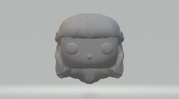 femelle tête 050 funko pop 3d print model - Mito3D