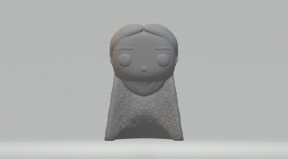 female head 051 funko pop 3d print model - Mito3D