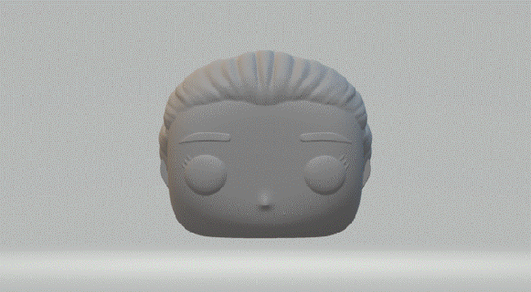 female head 053 funko pop 3d print model - Mito3D