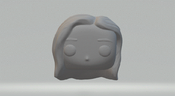 femelle tête 057 funko pop 3d print model - Mito3D