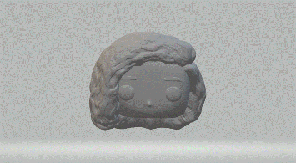 fêmea cabeça 059 funko pop 3d print model - Mito3D