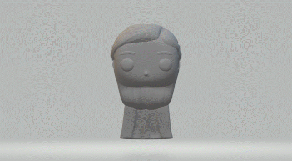 fêmea cabeça 060 funko pop 3d print model - Mito3D