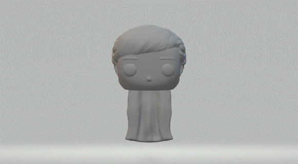 weiblich Kopf 061 funko Pop 3d print model - Mito3D