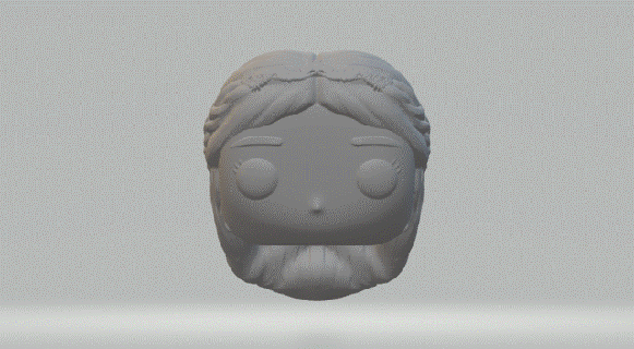 femelle tête 062 funko pop 3d print model - Mito3D