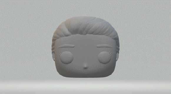 femelle tête 066 funko pop 3d print model - Mito3D