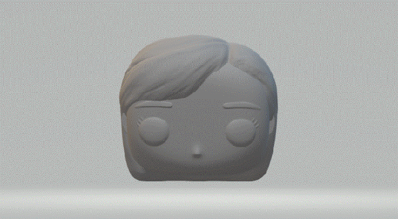 fêmea cabeça 070 funko pop 3d print model - Mito3D