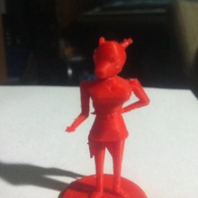 1 fêmea kitsune desonestos figura jogo fantasia pathfinder roleplaying figurine miniatura peão dnd rpg 3d print model - Mito3D