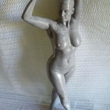 femmina morta posa di scansione 3d store art sculture nudo 3d print model - Mito3D