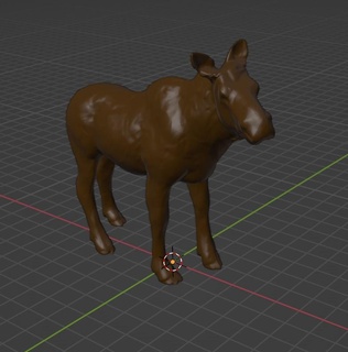 female mooses Art moose cows 3d print model - Mito3D