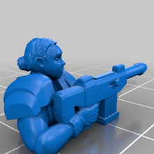 female pdf trooper set 1 non-heroic art 48 legion star wars zombicide people 3d print model - Mito3D