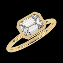 female ring jewelry free classic stone 3d print model - Mito3D