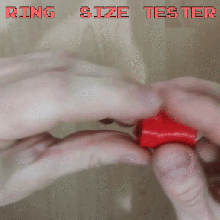 weiblich-ring-Größe-tester Schmuck tester Größe ring weiblich 3d print model - Mito3D
