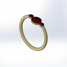 weiblich Ring Design Ingenieurwesen 3d print model - Mito3D