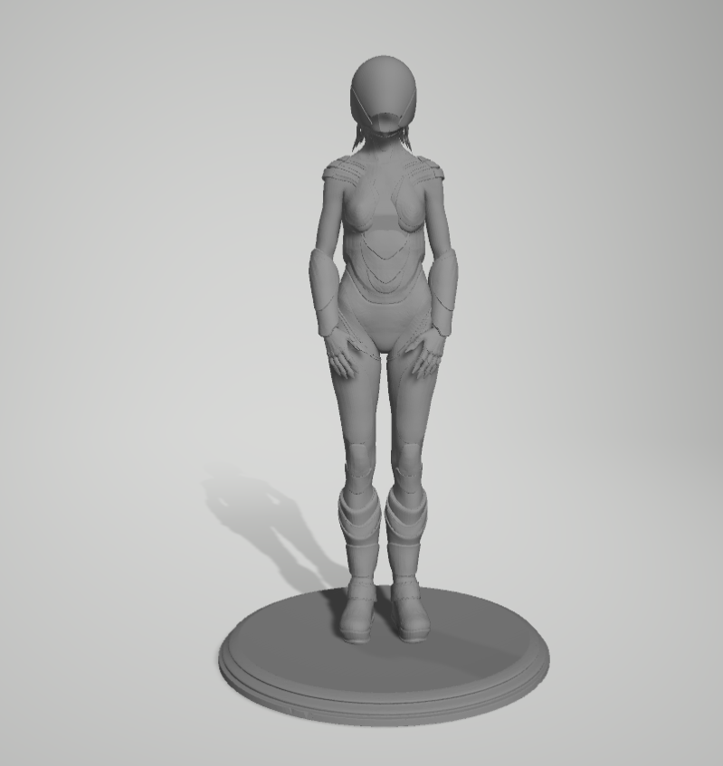 weiblich sci fi Frau 3D print model - Mito3D