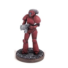 female space trooper supportless printing game 3d print model - Mito3D