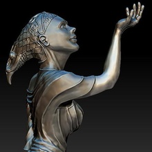 weibliche statue Kunst 3d print model - Mito3D