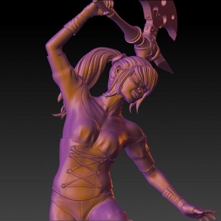 female survivor - rpg zombicide dnd warhammer dnd 40k  3d print model - Mito3D